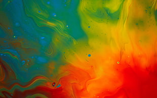 abstract illustration of ink splatter HD wallpaper