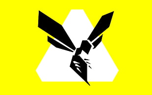 yellow, black, and white logo illustration, BlackLight: Retribution , video games HD wallpaper