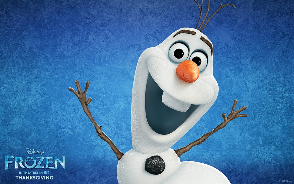 Disney Frozen Olaf poster HD wallpaper