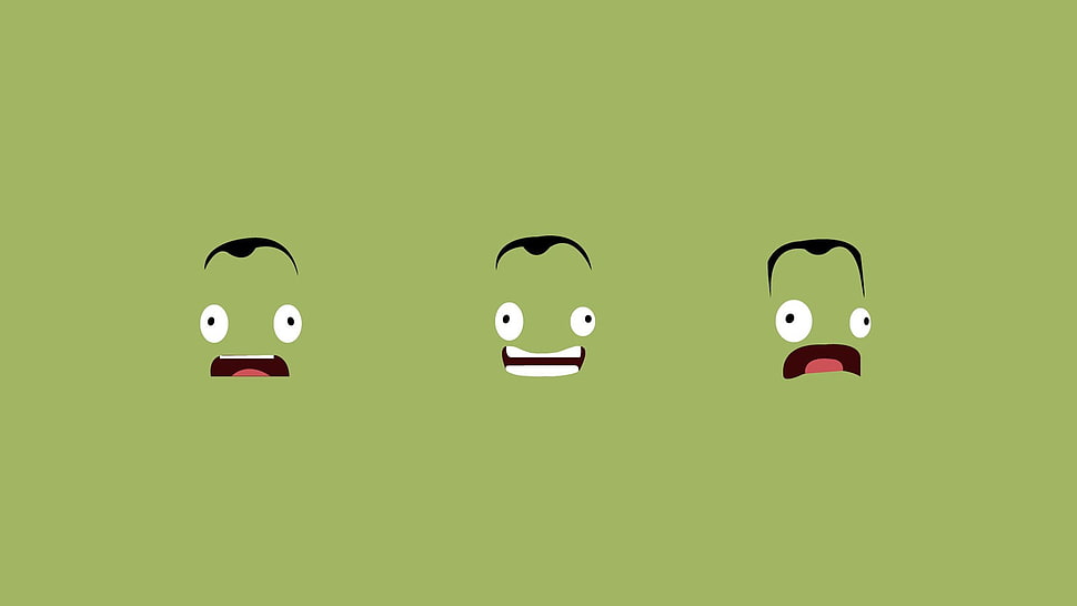 green zombie wallpaper, simple background, Kerbal Space Program HD wallpaper
