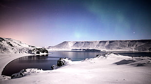 photo of ice burg, kleifarvatn