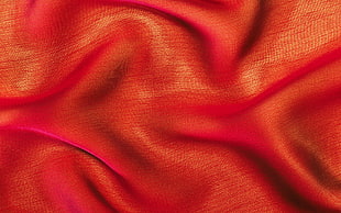 close-up photo of red textile