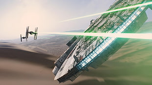 Star Wars Millennium Falcon wallpaper, Star Wars HD wallpaper