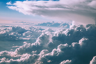 high angle view of clouds
