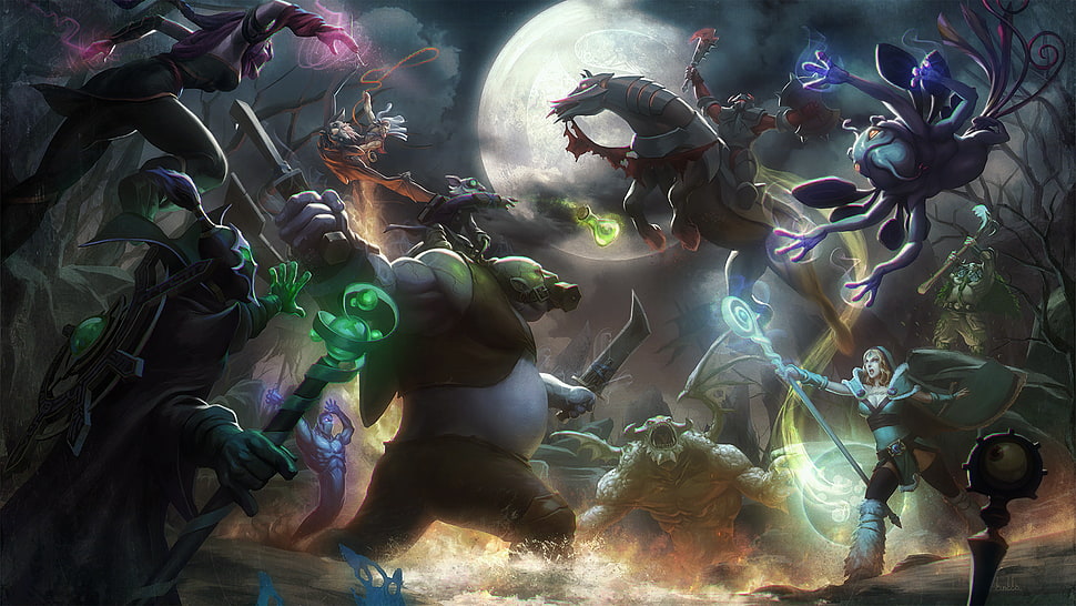 Dota 2 digital wallpaper, Dota 2, Loading screen HD wallpaper