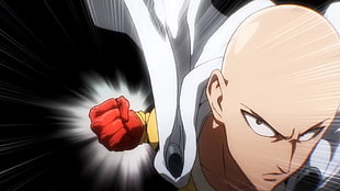 One Punch Man Saitama illustration, One-Punch Man, Saitama, anime