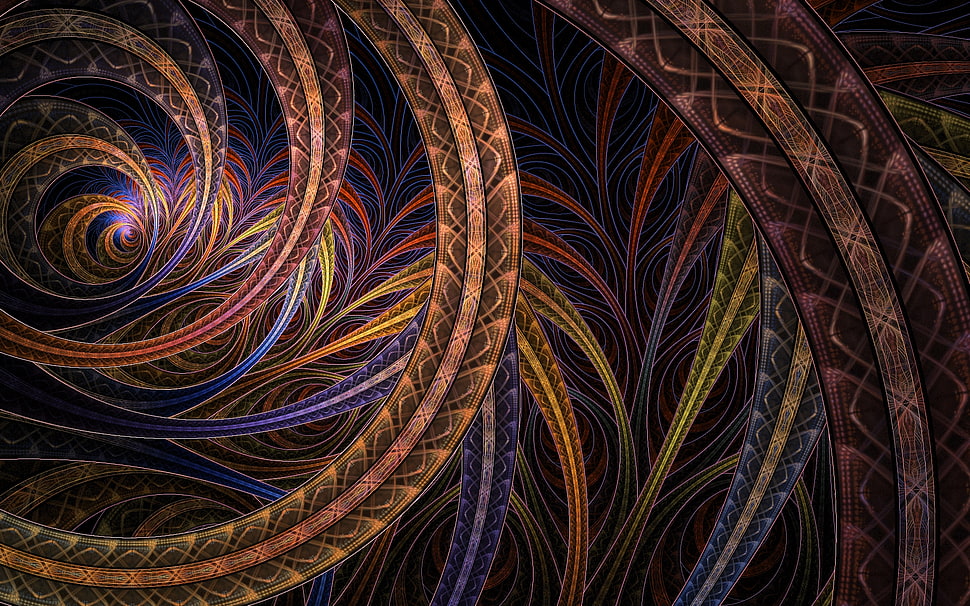 brown and purple digital wallpaper HD wallpaper