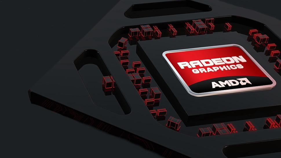 black and red Radeon Graphics graphic card HD wallpaper