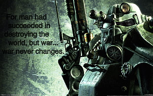 for man han text overlay, Fallout, Fallout 3 HD wallpaper