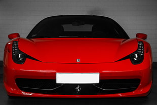 red Ferrari car, Ferrari, Ferrari 458, red cars, car HD wallpaper