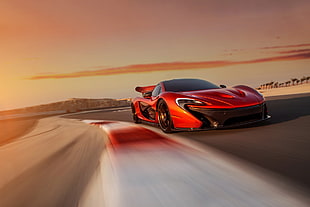 red supercar, McLaren P1 HD wallpaper