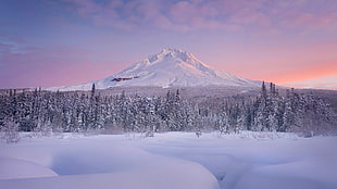 landscape photography of snowy mountain, winter, mountains