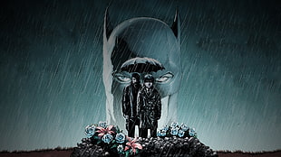 Batman illustration, Batman, comic art