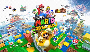 Super Mario 3D World wallpaper, Blue Toad (Super Mario), Cat Mario, Cat Luigi, Luigi HD wallpaper