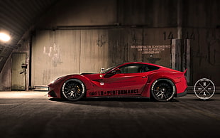 red vehicle digital wallpaper, car, Ferrari F12