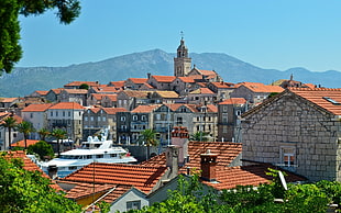 white and brown concrete building, cityscape, rooftops, building, Croatia