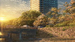 high-rise building, Kimi no Na Wa, Your Name, landscape, cityscape HD wallpaper
