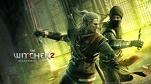 The Witcher 2 digital wallpaper, The Witcher 2 Assassins of Kings, The Witcher, Geralt of Rivia