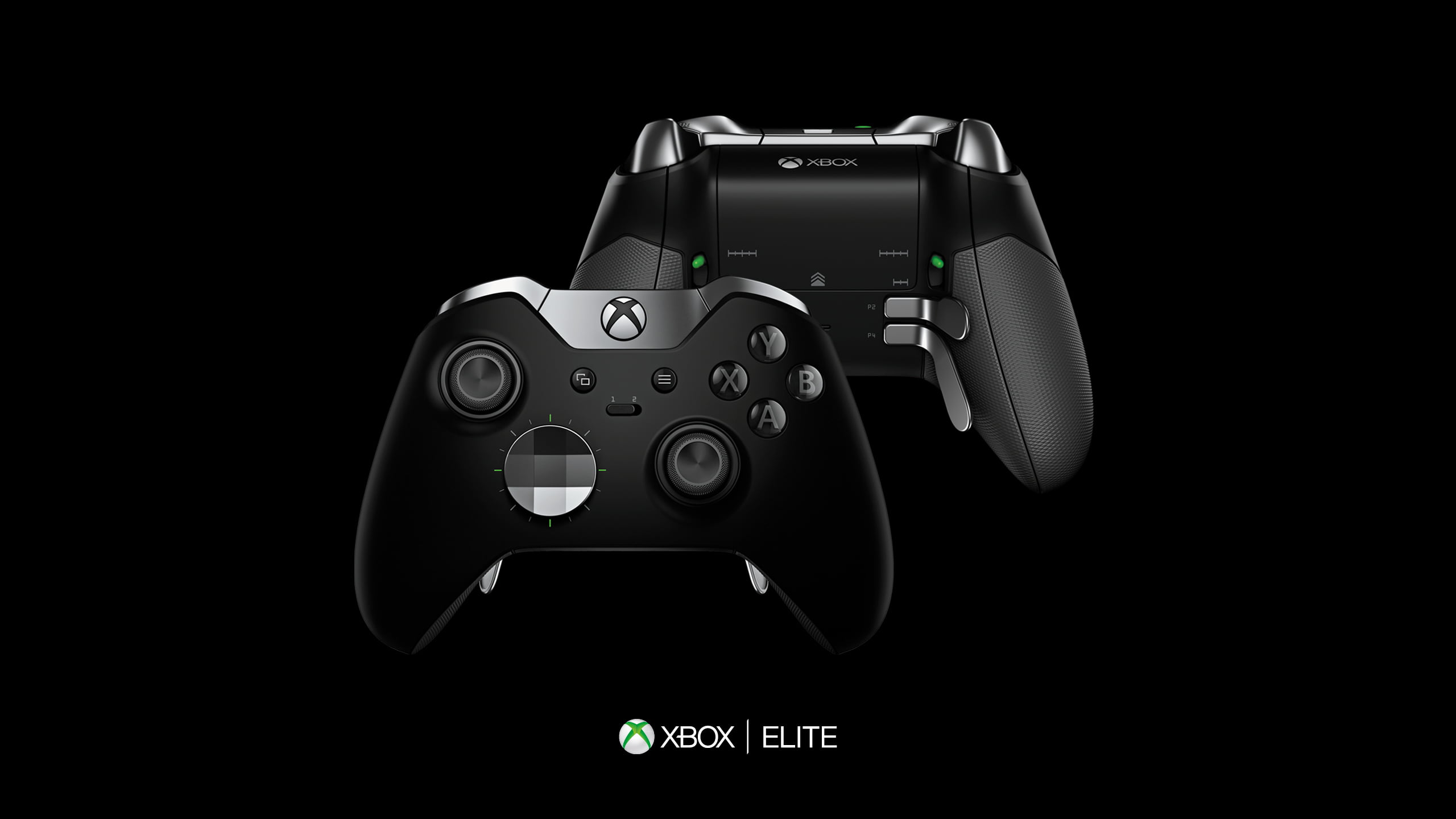 Online crop | two black Microsoft Xbox One controllers, video games ...
