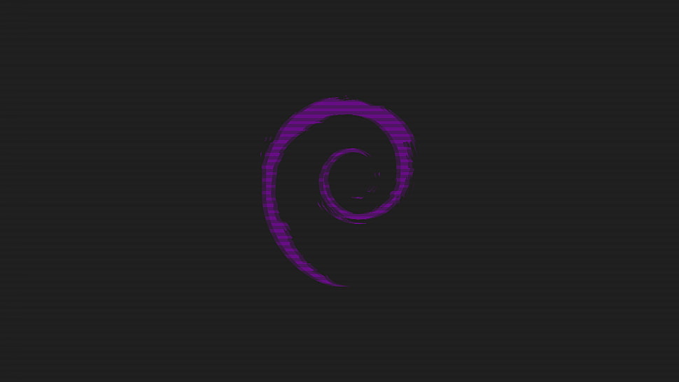 purple spiral wallpaper, GNU, Linux, Debian, Free Software HD wallpaper
