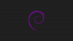 purple spiral wallpaper, GNU, Linux, Debian, Free Software