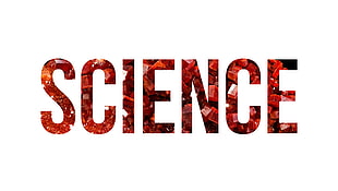 science text on white background, science, mineral, nature, typography