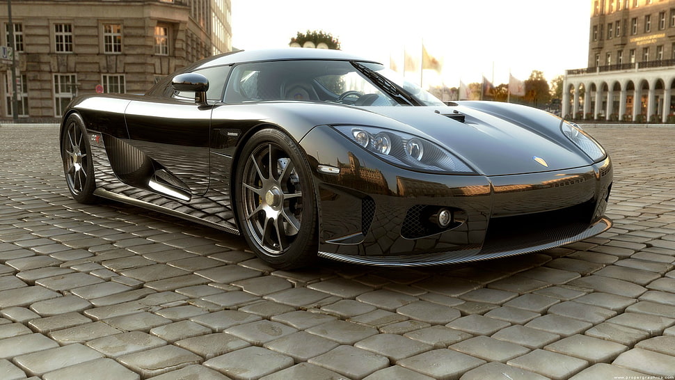 black coupe, car, Koenigsegg CCXR HD wallpaper