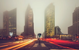 black traffic light, cityscape, skyscraper, street, Berlin HD wallpaper