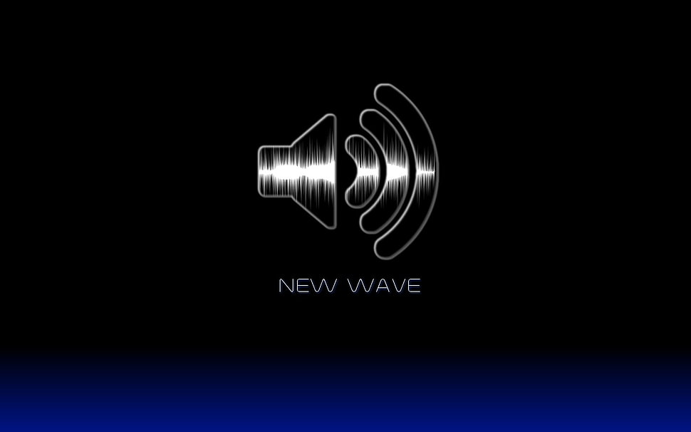 New Wave logo, texture, speaker HD wallpaper
