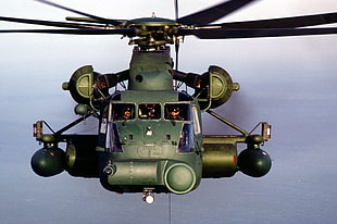 green helicopter