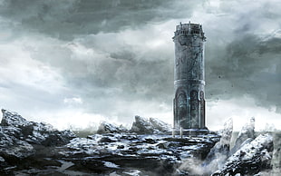 gray concrete castle photo, video games, The Witcher, The Witcher 3: Wild Hunt HD wallpaper