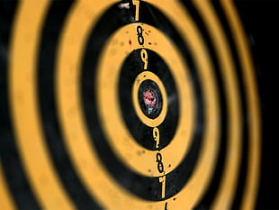 selective focus of shooting board