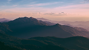 mountain view, Mountains, Cliff, Peak HD wallpaper