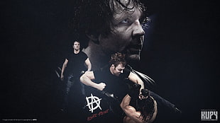 men's black top, WWE, Dean Ambrose, wrestling