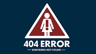 404 Error Girlfriend Not Found photo HD wallpaper