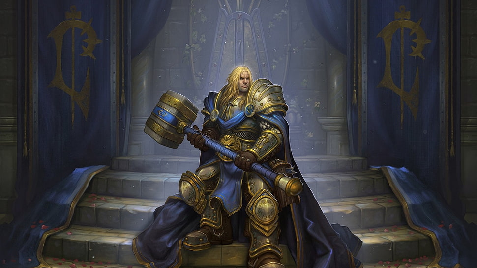 World of Warcraft character digital wallpaper, Hearthstone: Heroes of Warcraft, Arthas, Warcraft, Warcraft III: Reign of Chaos HD wallpaper