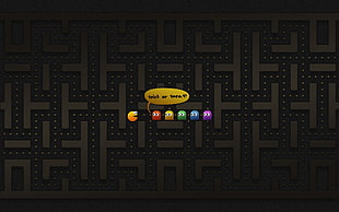 Pac-Man game application, video games, minimalism, Pacman