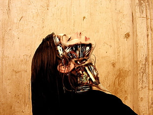 human mechanical half-faced