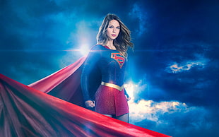 Supergirl digital wallpaper