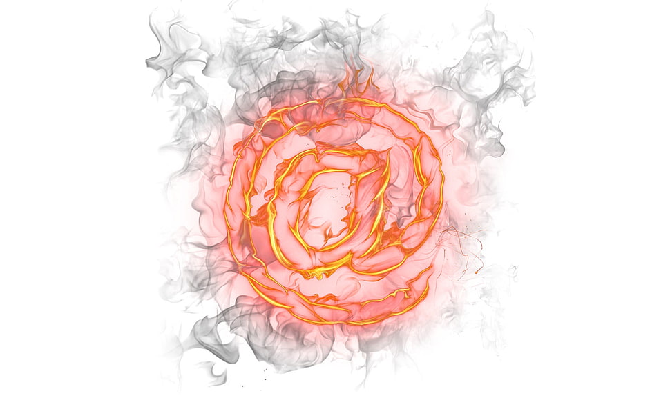 red rose smoke artwork photography HD wallpaper