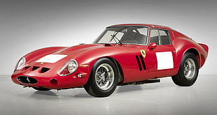 red Ferrari sports coupe