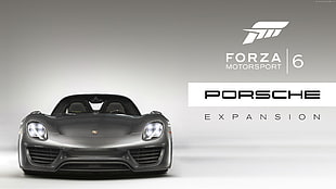 gray Porsche Forza 6 HD wallpaper