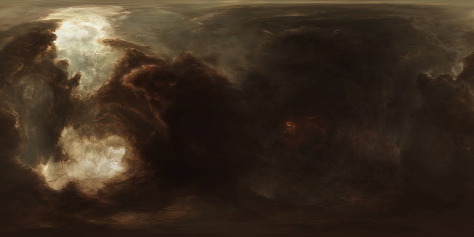 black, brown, and white clouds, space, EVE Online, video games HD wallpaper