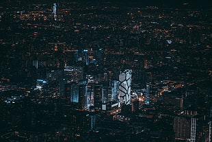 high-rise buildings, Beijing, China, Night city