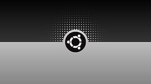 gray and black round logo clip art, computer, Ubuntu