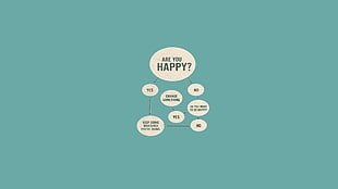 are you happy illustration HD wallpaper