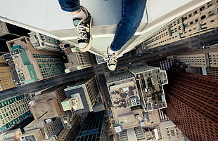 low angle photography of cityscape during daytime