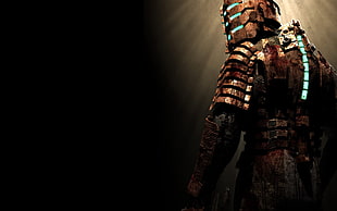 man wearing armor digital wallpaper, Dead Space, Isaac Clarke, video games