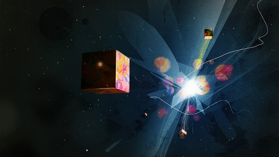 solar system illustration HD wallpaper