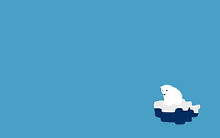 white polar bear animated illustration